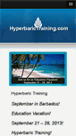 Mobile Screenshot of hyperbarictraining.com